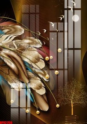 File tranh file tranh bộ decor in treo tường tráng gương OPIC1759 (gốc) in film