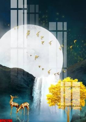 Download file file tranh bộ decor in treo tường tráng gương OPIC1799 (gốc) in mica ốp bếp