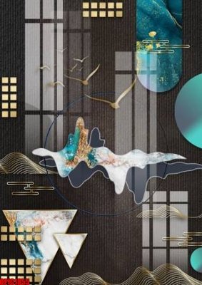 File tranh in mica file tranh bộ decor in treo tường tráng gương OPIC1855 (độ phân giải cao)