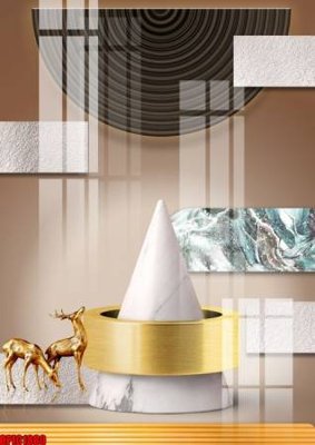 File gốc file tranh bộ decor in treo tường tráng gương OPIC1880 (chủ đề hiện đại) trang trí