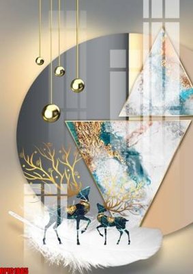 Tải file file tranh bộ decor in treo tường tráng gương OPIC1885 (gốc) làm file in ấn