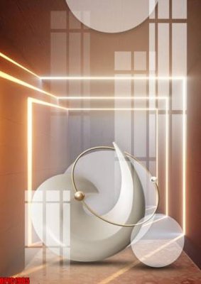 File gốc file tranh bộ decor in treo tường tráng gương OPIC1905 (in lụa) tranh phong thủy