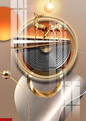 Tải file gốc file tranh bộ decor in treo tường tráng gương OPIC1913 (in không vỡ ảnh)