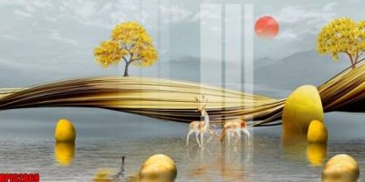 File gốc file tranh bộ decor in treo tường tráng gương OPIC2069 (dành cho trang trí nội thất)