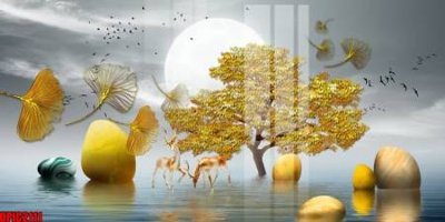 File tranh file tranh bộ decor in treo tường tráng gương OPIC2111 (ảnh gốc) chi tiết rõ ràng