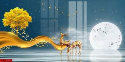 Hình ảnh file gốc file tranh bộ decor in treo tường tráng gương OPIC2112 cho in UV