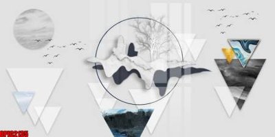 Cung cấp file tranh gốc file tranh bộ decor in treo tường tráng gương OPIC2135 độc quyền