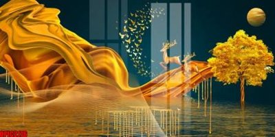 File PSD in ấn file tranh bộ decor in treo tường tráng gương OPIC2176 (chất lượng cao)