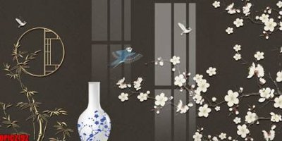 File gốc file tranh bộ decor in treo tường tráng gương OPIC2192 (trang trí) cho phòng khách