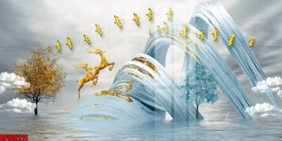 Tải file file tranh bộ decor in treo tường tráng gương OPIC2211 (ảnh gốc) file AI/EPS