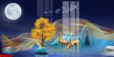 File gốc file tranh bộ decor in treo tường tráng gương OPIC2225 (in ấn) không giới hạn