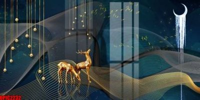 Download file gốc file tranh bộ decor in treo tường tráng gương OPIC2232 (in mica) 3D