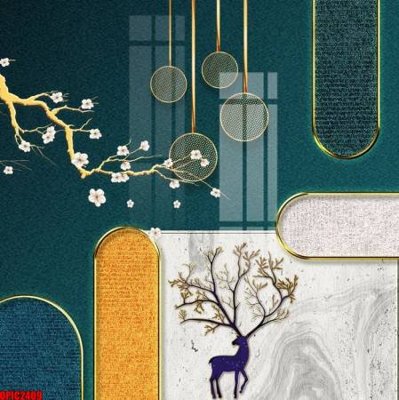 Tải file gốc file tranh bộ decor in treo tường tráng gương OPIC2409 dùng cho in ấn