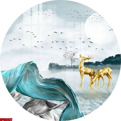 Tải file file tranh bộ decor in treo tường tráng gương OPIC2427 (gốc) in trên mọi chất liệu