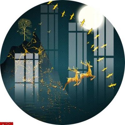 Tải file file tranh bộ decor in treo tường tráng gương OPIC2438 (ảnh gốc) in tranh kính