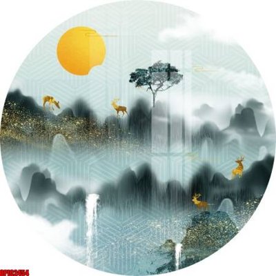 File gốc file tranh bộ decor in treo tường tráng gương OPIC2454 (ảnh rõ nét) để in