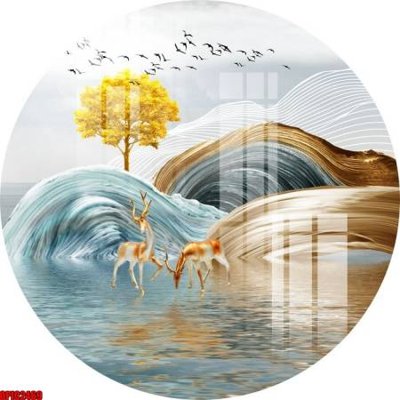 File gốc file tranh bộ decor in treo tường tráng gương OPIC2469 (cho in UV) siêu nét