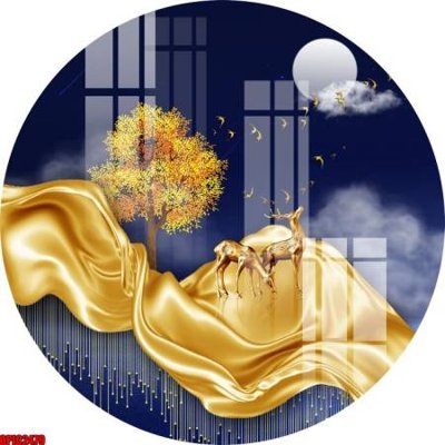 Tải file gốc file tranh bộ decor in treo tường tráng gương OPIC2479 dùng cho in ấn