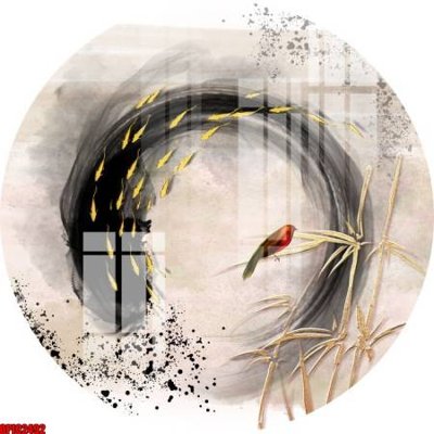 File in trần file tranh bộ decor in treo tường tráng gương OPIC2492 (bản gốc) hoa văn