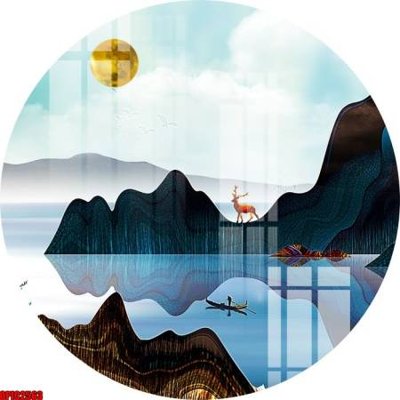 Tải file file tranh bộ decor in treo tường tráng gương OPIC2563 (PSD) cho in ấn quảng cáo