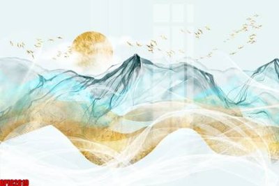 File in mica file tranh bộ decor in treo tường tráng gương OPIC2619 (bản gốc) làm vách ngăn