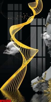 File tranh file tranh bộ decor in treo tường tráng gương OPIC2654 (ảnh gốc) không bị mờ