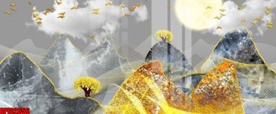 Tải file PSD file tranh bộ decor in treo tường tráng gương OPIC2656 (nguyên layer) để in