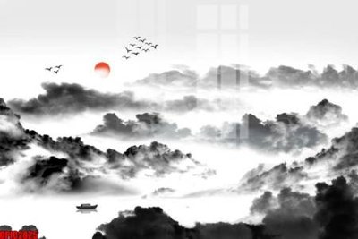 File PSD file tranh bộ decor in treo tường tráng gương OPIC2825 (bản gốc) đã tách nền