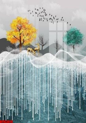 Download file file tranh bộ decor in treo tường tráng gương OPIC3019 (gốc) in mica bàn thờ