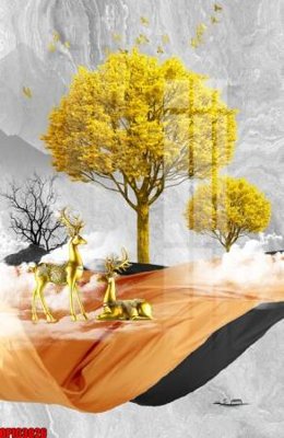 File gốc file tranh bộ decor in treo tường tráng gương OPIC3026 (in lụa) chi tiết cao