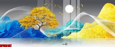 File gốc file tranh bộ decor in treo tường tráng gương OPIC3107 (PNG) không nền chất lượng