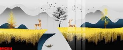 File ảnh file tranh bộ decor in treo tường tráng gương OPIC3114 (gốc) cho trang trí nội thất