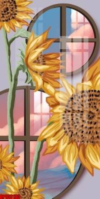 File tranh file tranh bộ decor in treo tường tráng gương OPIC3133 (gốc) chủ đề trẻ em