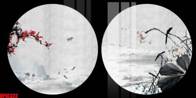 File gốc file tranh bộ decor in treo tường tráng gương OPIC322 (in lụa) tranh thuận buồm