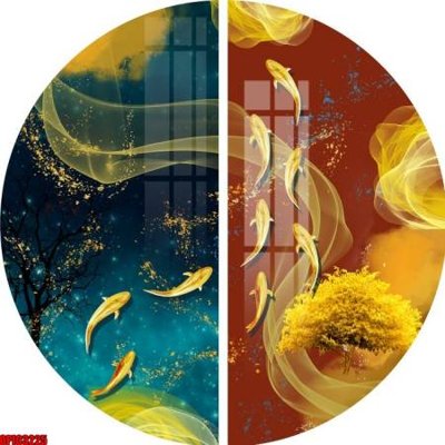 Download file tranh PSD file tranh bộ decor in treo tường tráng gương OPIC3225 để chỉnh sửa