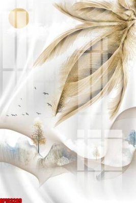 File tranh file tranh bộ decor in treo tường tráng gương OPIC3289 (gốc) in backlit film