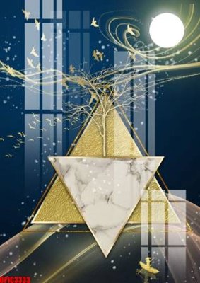 File gốc file tranh bộ decor in treo tường tráng gương OPIC3333 (in tráng gương) sang trọng