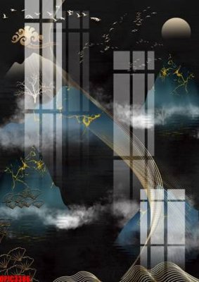 File ảnh file tranh bộ decor in treo tường tráng gương OPIC3386 (gốc) in backdrop sự kiện