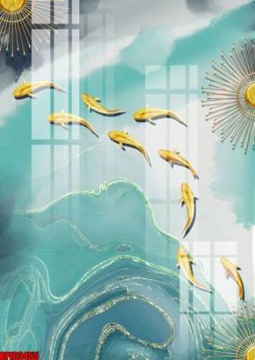 File tranh file tranh bộ decor in treo tường tráng gương OPIC3455 (gốc) in vải canvas