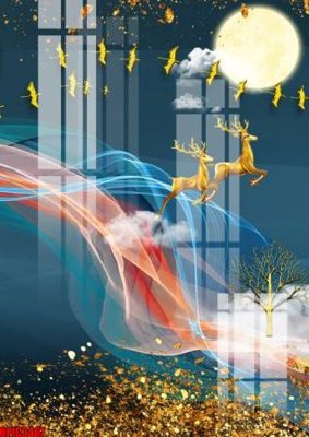 File tranh file tranh bộ decor in treo tường tráng gương OPIC3467 (bản gốc) in canvas