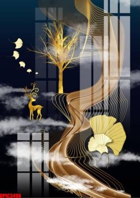 Tải file file tranh bộ decor in treo tường tráng gương OPIC3490 (gốc) chủ đề tôn giáo