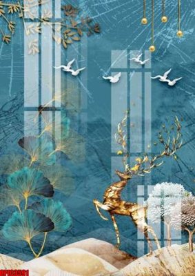 File gốc file tranh bộ decor in treo tường tráng gương OPIC3591 (in 3D) cho trang trí