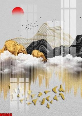 Tải file file tranh bộ decor in treo tường tráng gương OPIC3615 (gốc) làm file in ấn