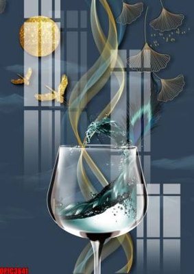 Download file file tranh bộ decor in treo tường tráng gương OPIC3641 (gốc) in mica cao cấp