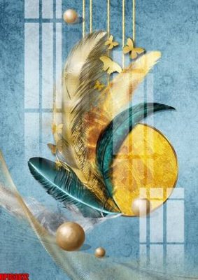 File gốc file tranh bộ decor in treo tường tráng gương OPIC3672 (phong cách) cổ điển