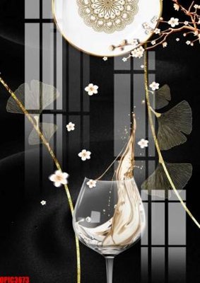 File gốc file tranh bộ decor in treo tường tráng gương OPIC3673 cho in ấn và thiết kế