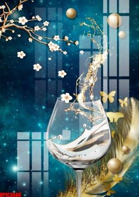 Tải file file tranh bộ decor in treo tường tráng gương OPIC3680 (gốc) làm tranh treo tường