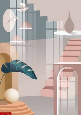 File in trần file tranh bộ decor in treo tường tráng gương OPIC3718 (file gốc) chủ đề vũ trụ