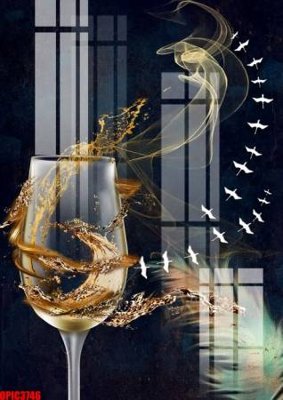 File in mica file tranh bộ decor in treo tường tráng gương OPIC3746 (bản gốc) sắc sảo