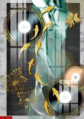 File gốc file tranh bộ decor in treo tường tráng gương OPIC3798 (in lụa) cao cấp